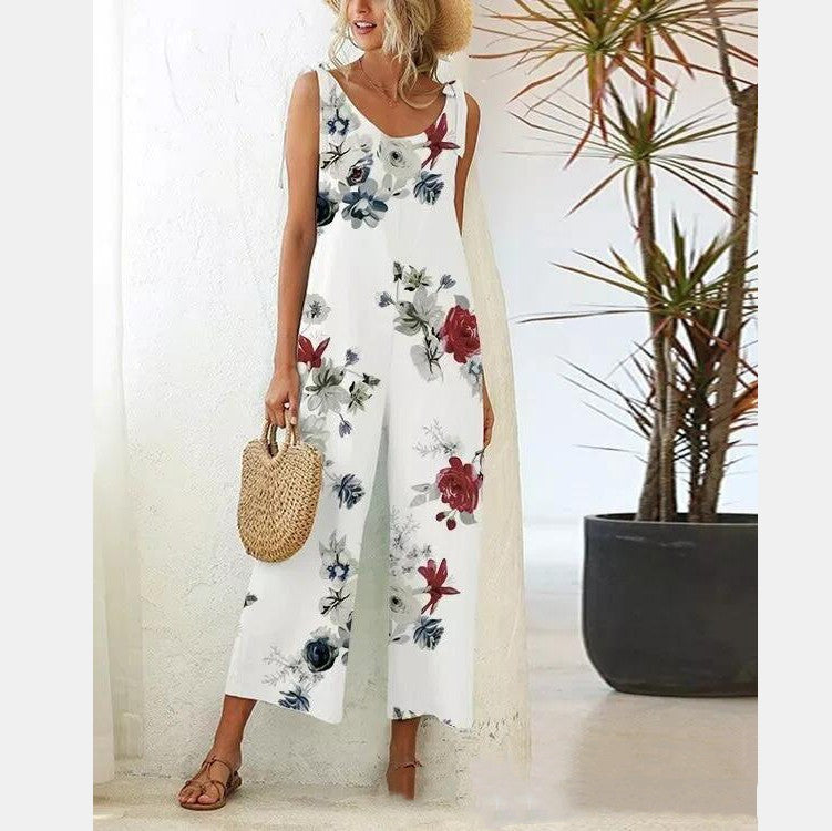 Boho Suspender Jumpsuit