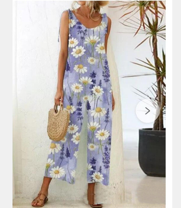 Boho Suspender Jumpsuit