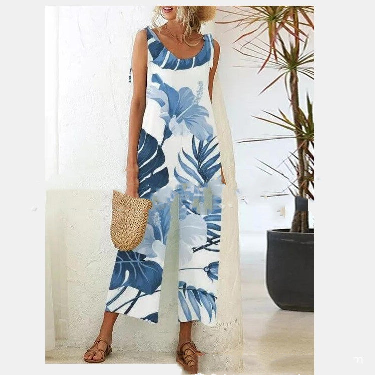 Boho Suspender Jumpsuit